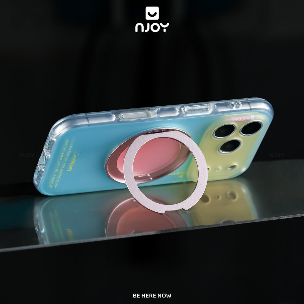 Ốp lưng ombre gradient có giá đỡ xoay 360 độ sạc — iPhone 14 Pro — ảnh 6