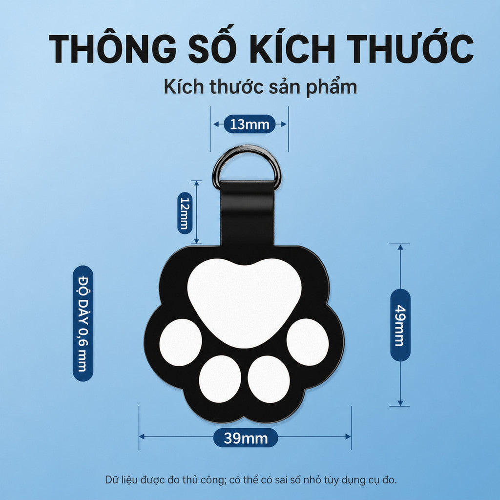 Tag treo hình mèo dễ thương siêu mỏng nhiều màu hỗ trợ gắn cho dây — ảnh 7