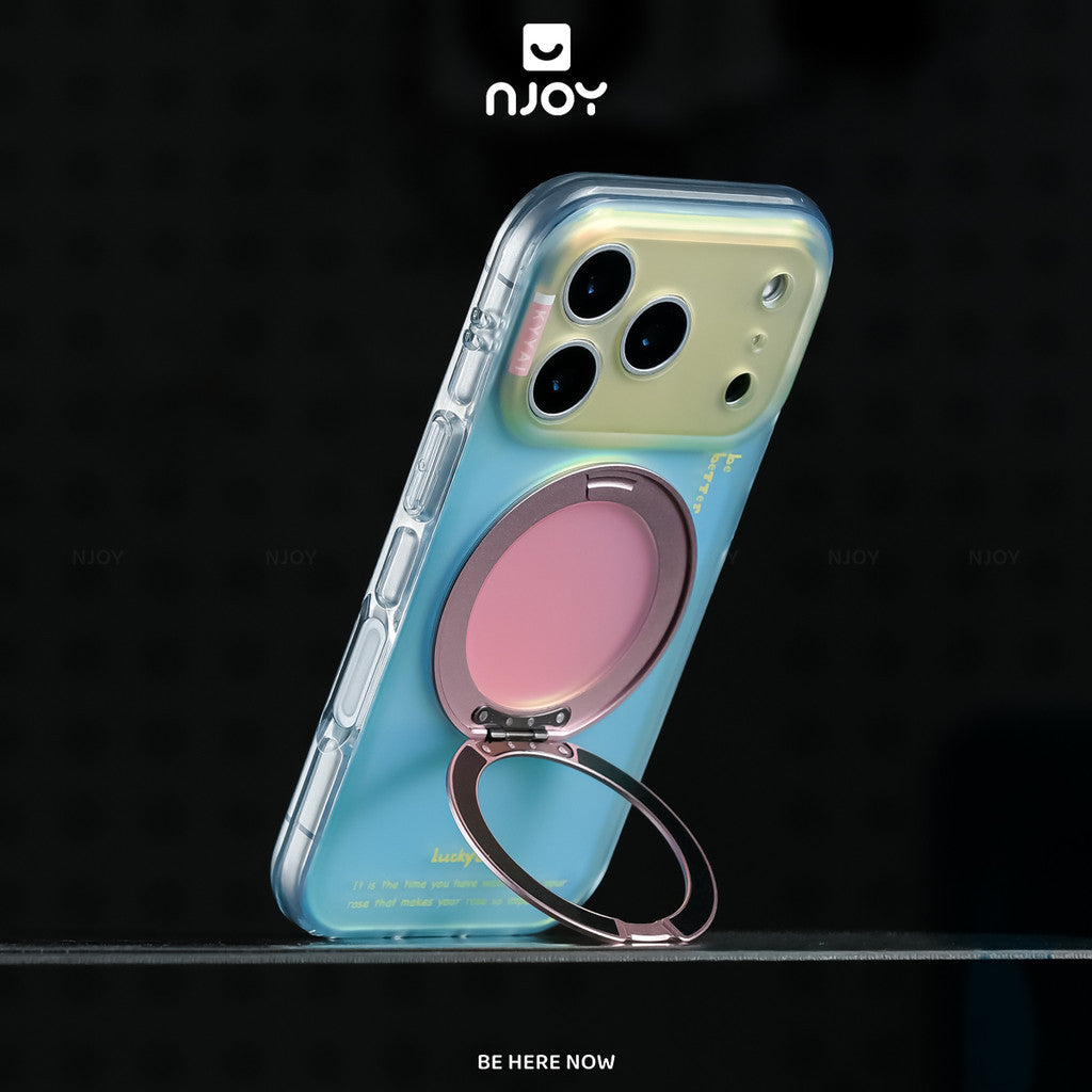 Ốp lưng ombre gradient có giá đỡ xoay 360 độ sạc — iPhone 14 Pro — ảnh 5