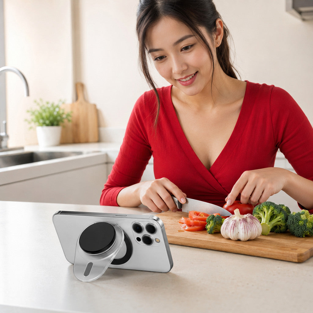 Giá đỡ điện thoại iRing xoay 360 độ hít MagSafe chống vân tay — ảnh 5
