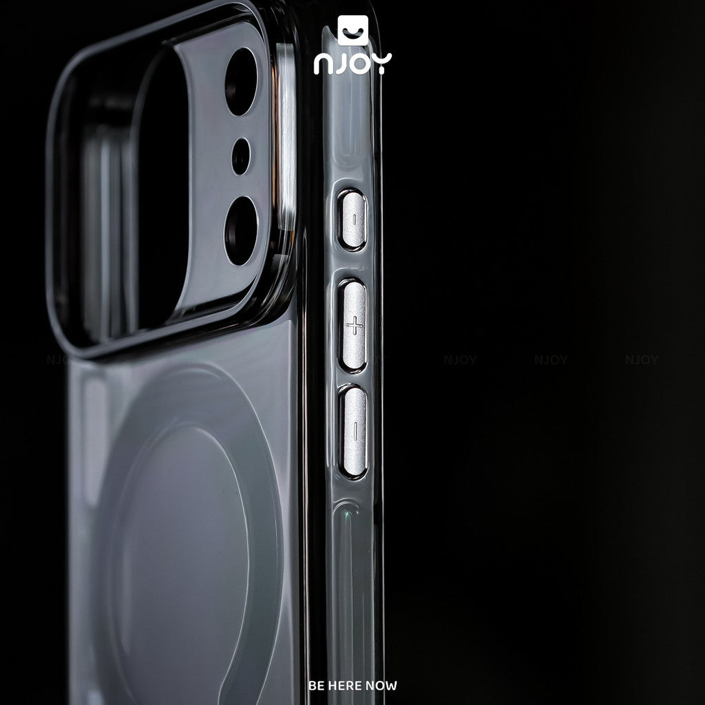 Ốp trong suốt chống sốc nhựa cứng không ố vàng nút — iPhone 17 Pro — ảnh 2