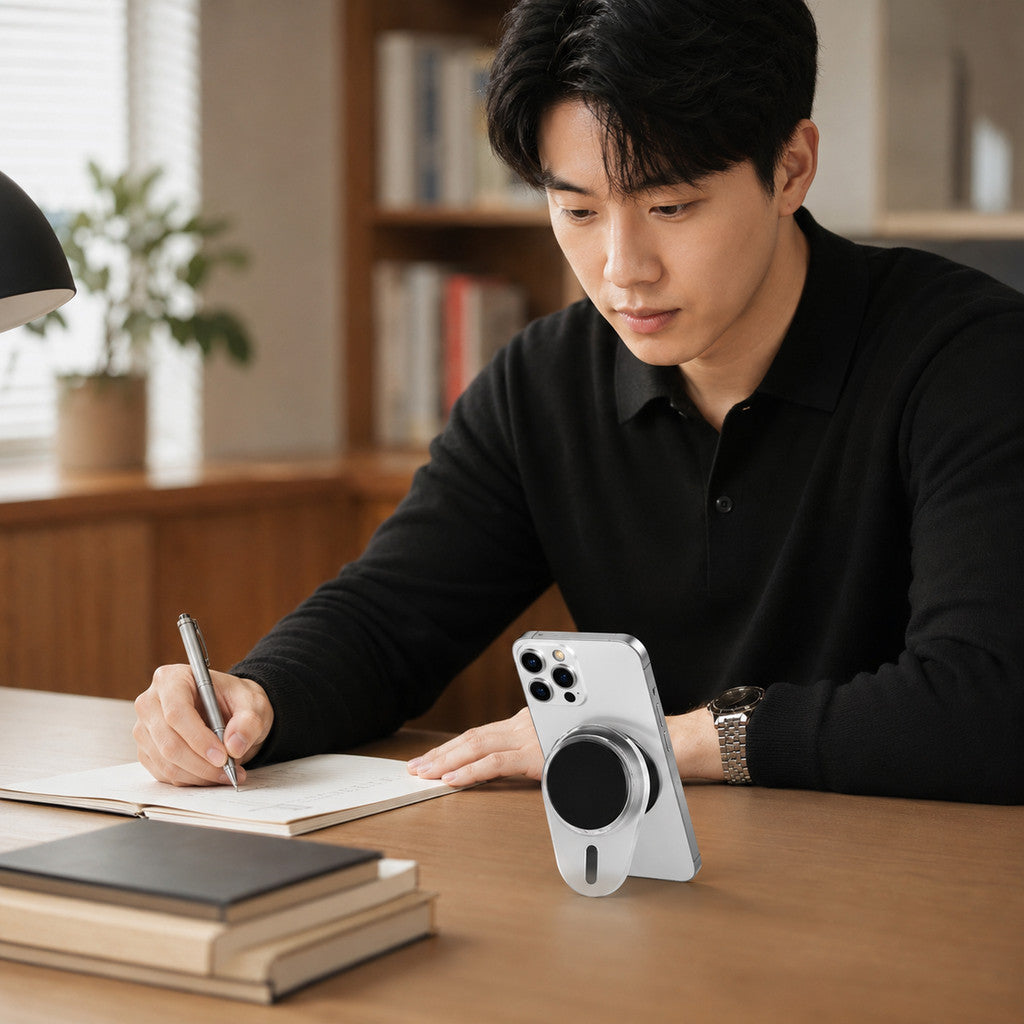 Giá đỡ điện thoại iRing xoay 360 độ hít MagSafe chống vân tay — ảnh 6