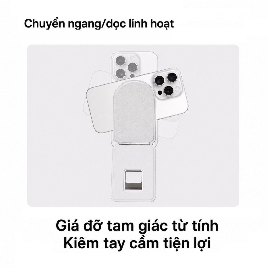 Giá đỡ điện thoại hít MagSafe chất liệu da PU cao cấp — ảnh 4