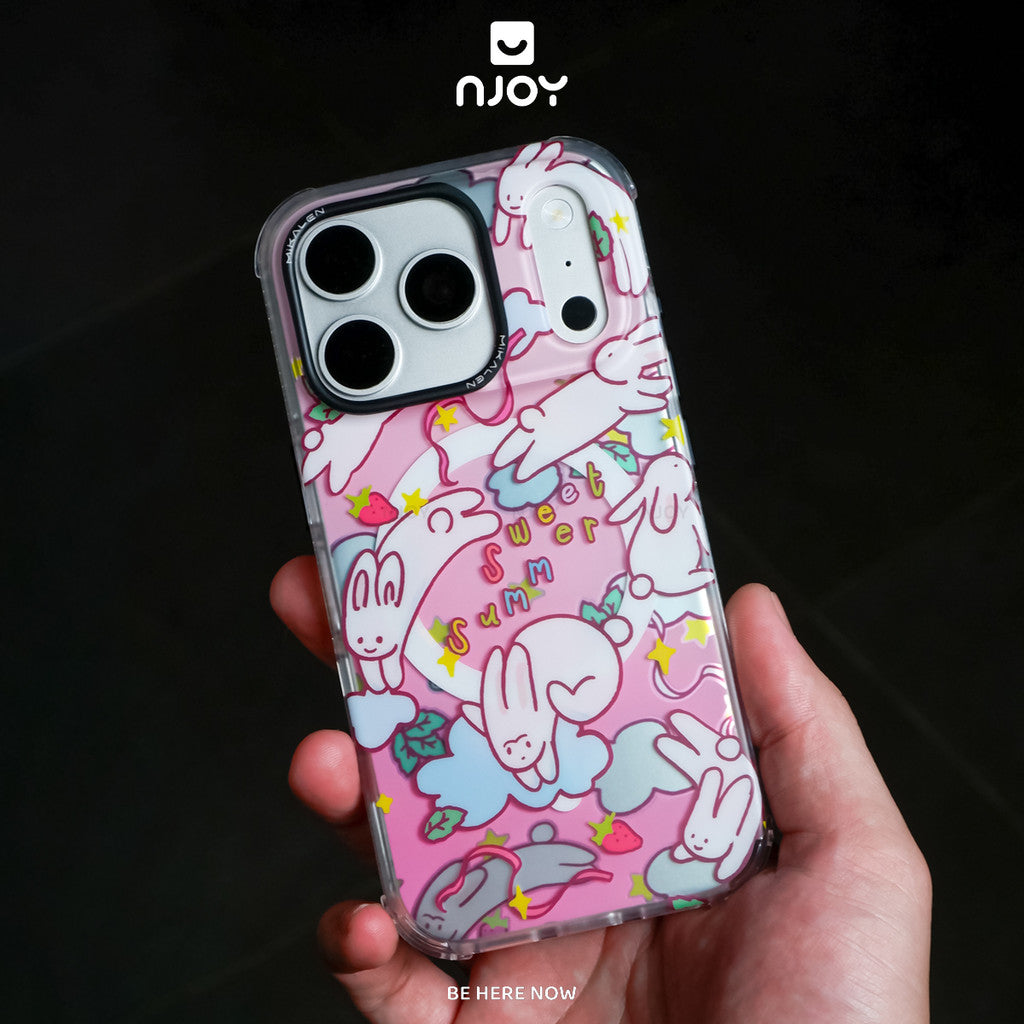 Ốp in hình chó mèo thỏ dễ thương phản quang chống sốc — iPhone 14 Pro — ảnh 8