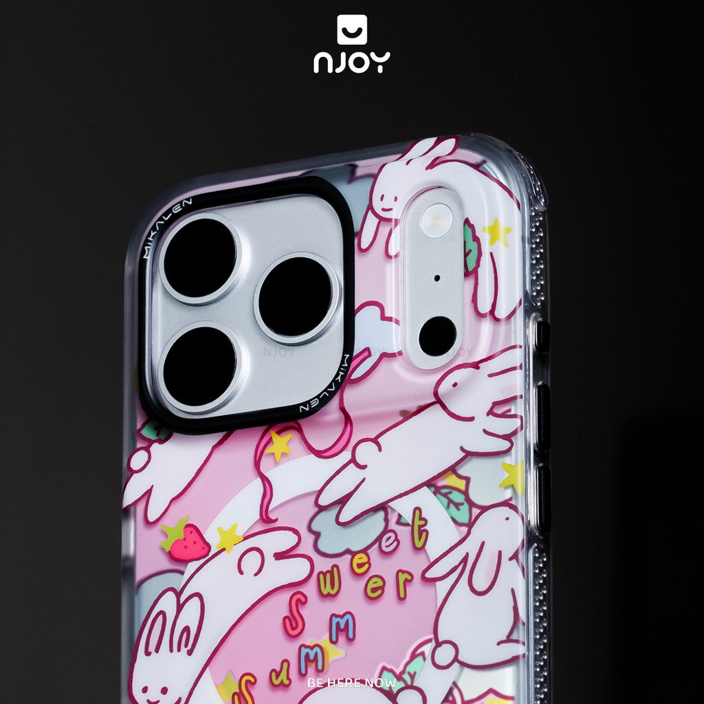 Ốp in hình chó mèo thỏ dễ thương phản quang chống sốc — iPhone 14 Pro — ảnh 2