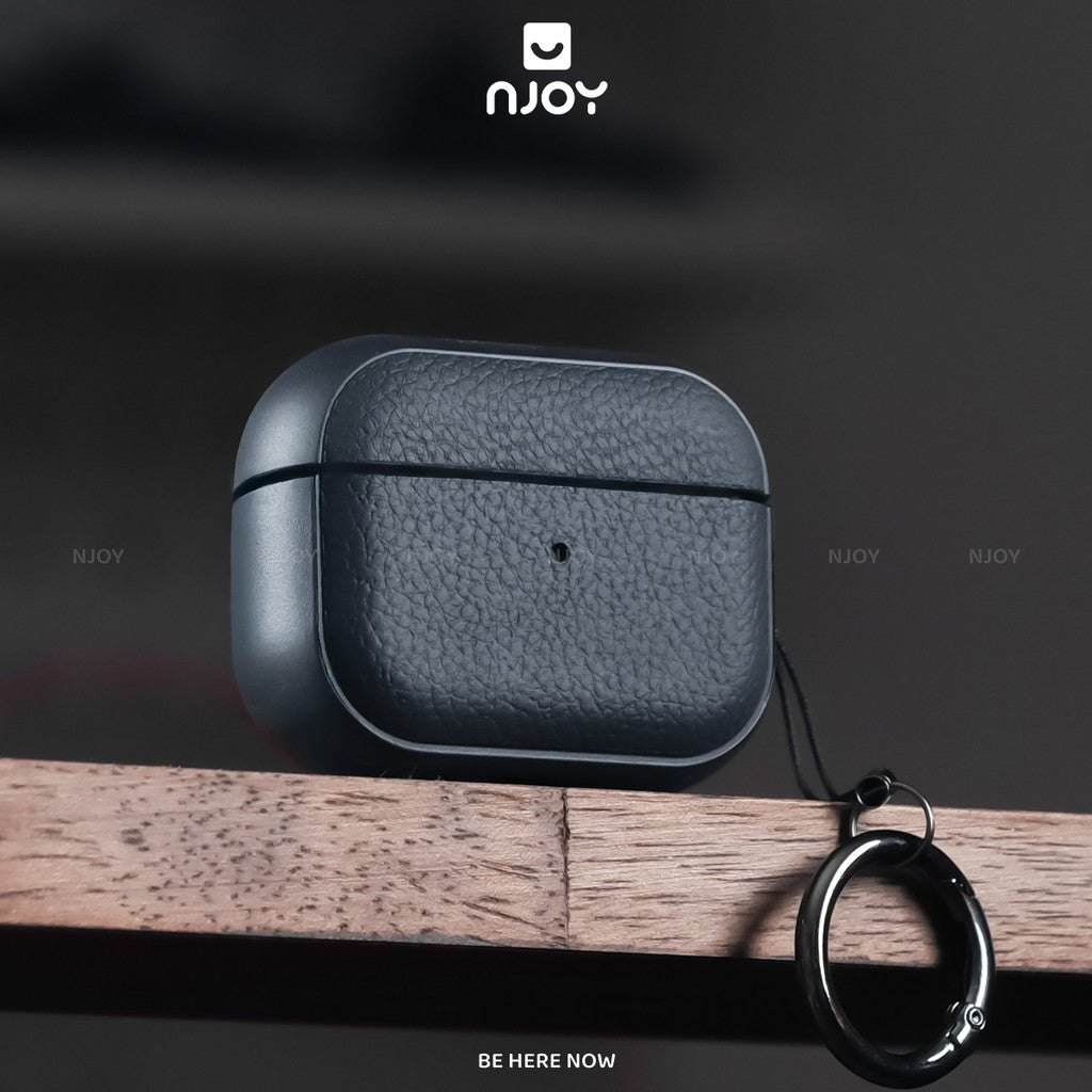 Ốp da vân nổi cao cấp chống vân tay kèm móc — AirPods 4 — ảnh 10