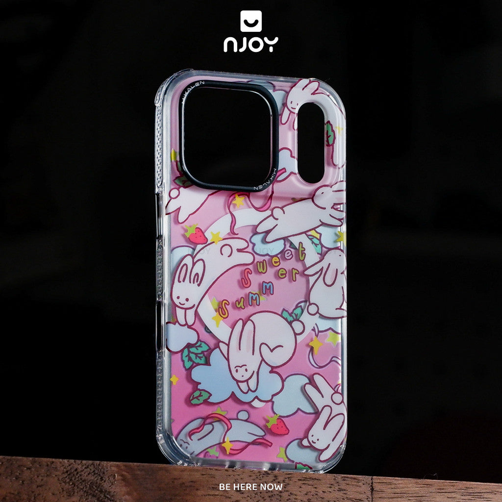 Ốp in hình chó mèo thỏ dễ thương phản quang chống sốc — iPhone 14 Pro — ảnh 10